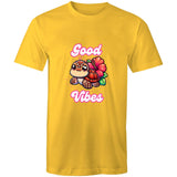 Good Vibes Turtle AS Colour Staple - Mens T-Shirt Ogo Merch
