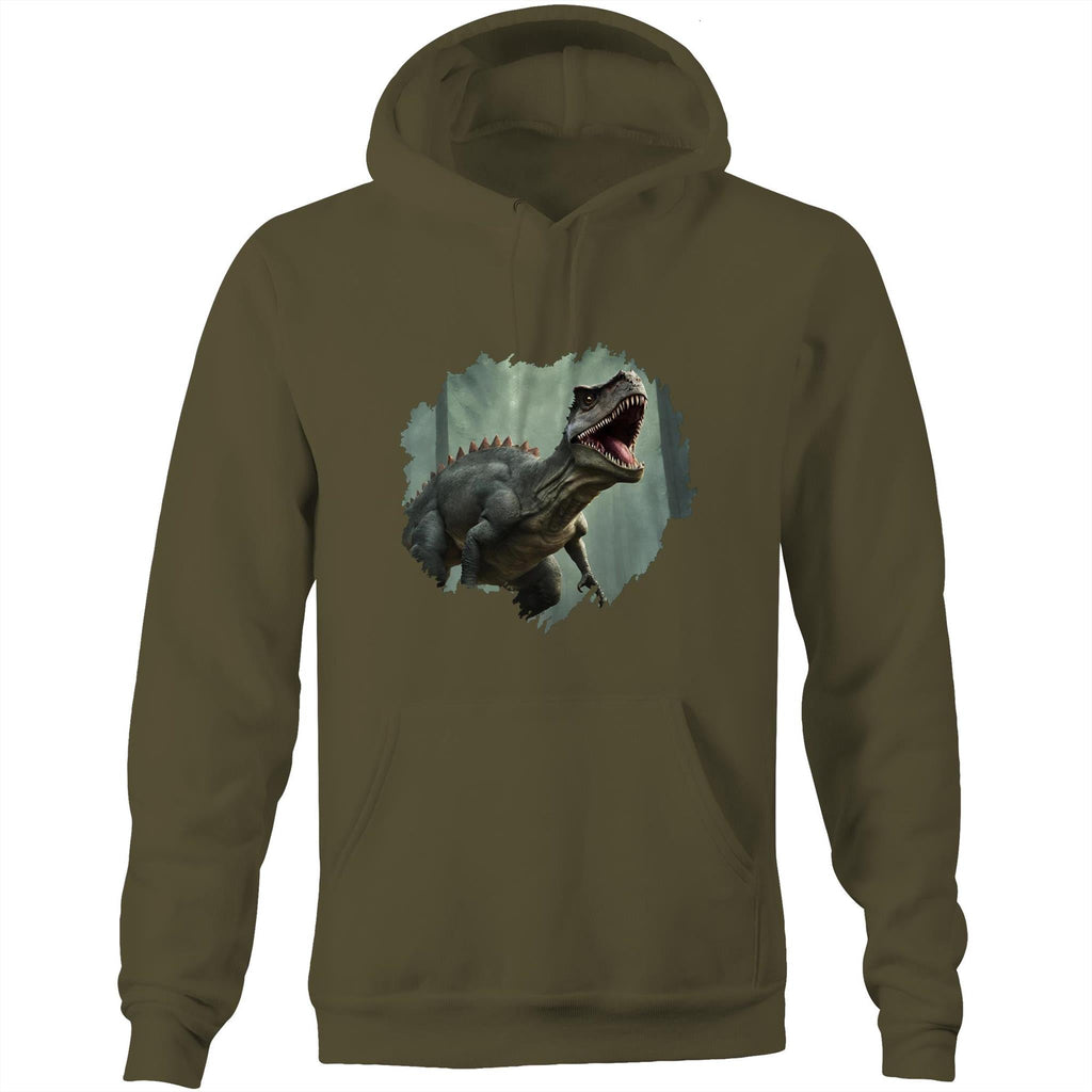 T Rex AS Colour Stencil Pocket Hoodie Sweatshirt Ogo Merch