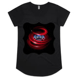 Cerberus Swirl AS Colour Mali Womens Scoop Neck TShirt Ogo Merch