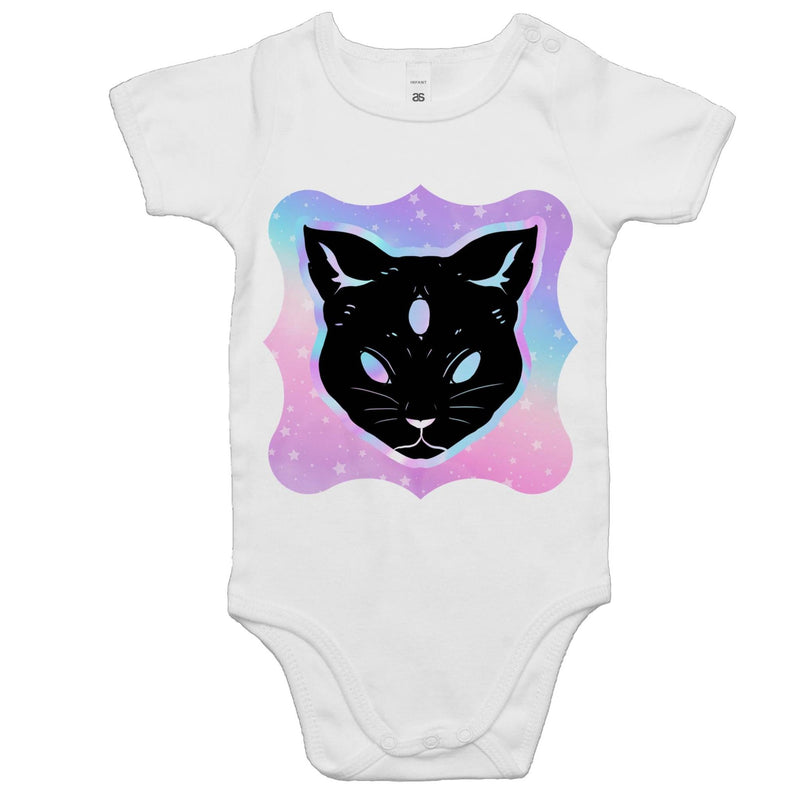 Psychic Cat AS Colour Mini Me Baby Onesie Romper Ogo Merch