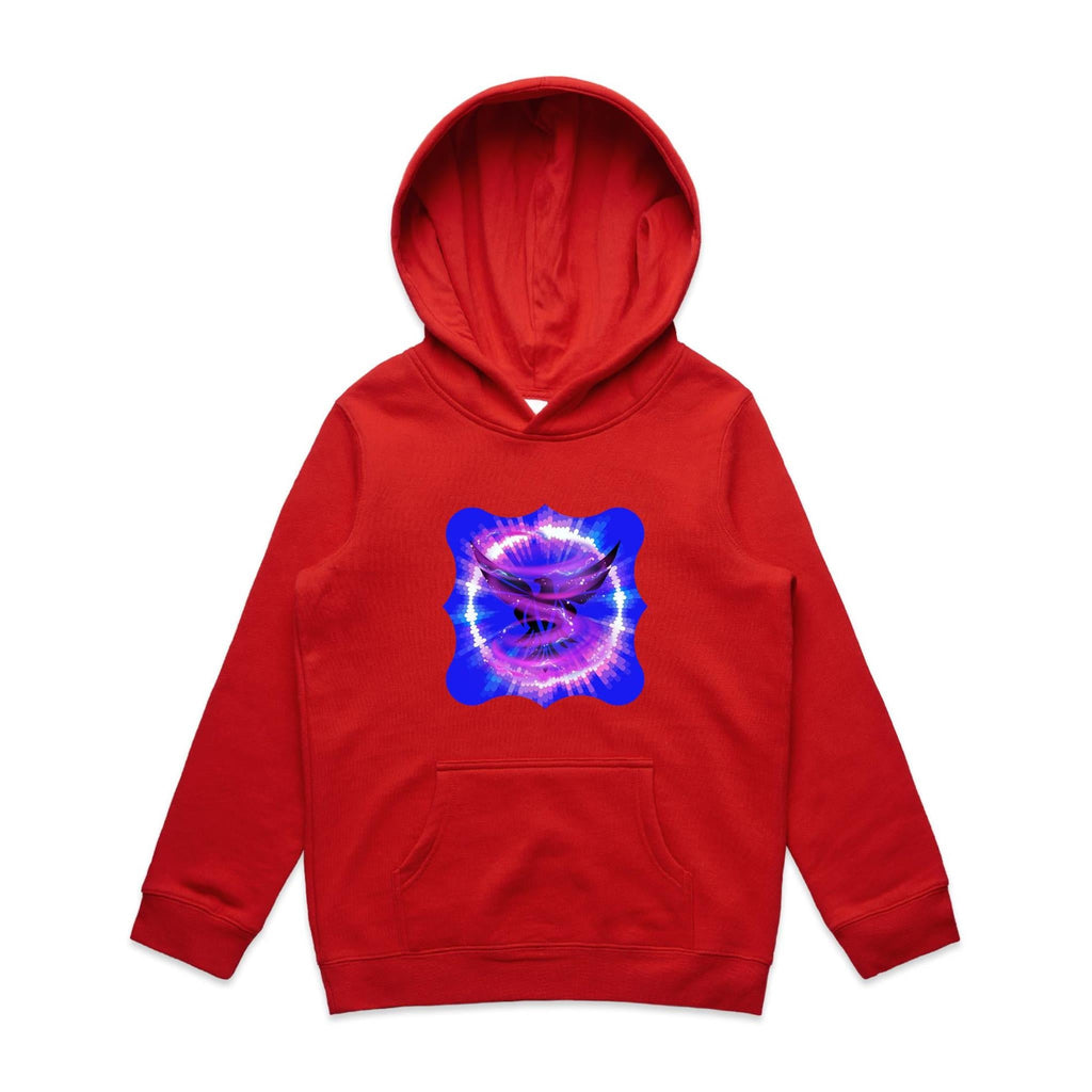 Eagle in Swirl AS Colour - Youth Supply Hood Ogo Merch