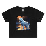 White Wolf AS Colour - Women's Crop Tee Ogo Merch