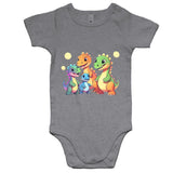 Baby Dinosaurs AS Colour Mini Me Baby Onesie Romper Ogo Merch