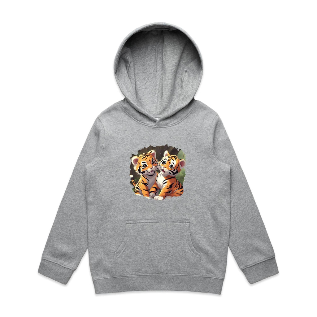 Baby Tigers AS Colour - Youth Supply Hood Ogo Merch