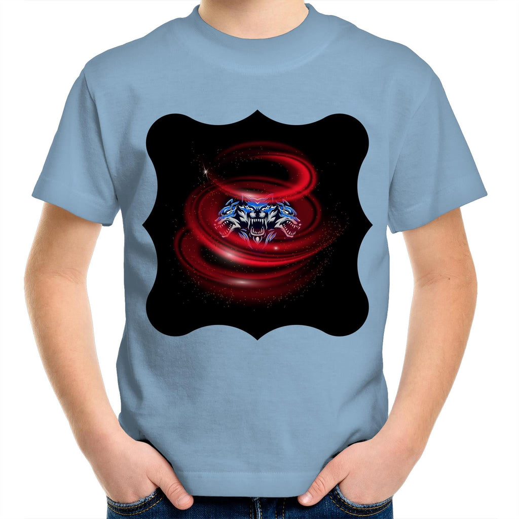 Cerberus Swirl AS Colour Kids Youth TShirt Ogo Merch