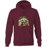 Beach Chipmunks AS Colour Stencil - Pocket Hoodie Sweatshirt Ogo Merch