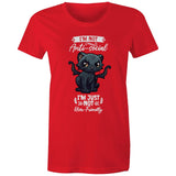 Antisocial Cat Monster AS Colour - Women's Maple Tee Ogo Merch