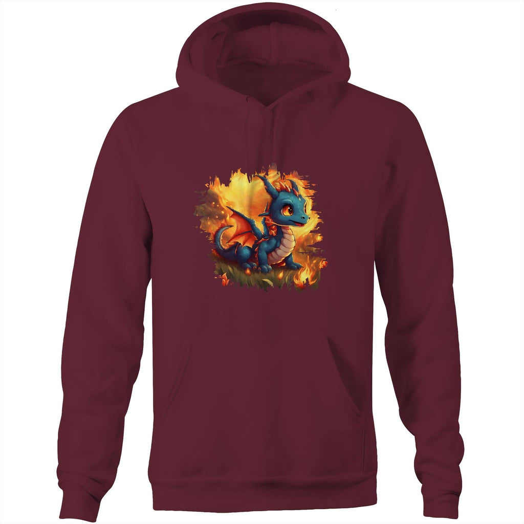 Baby Dragon AS Colour Stencil Pocket Hoodie Sweatshirt Ogo Merch