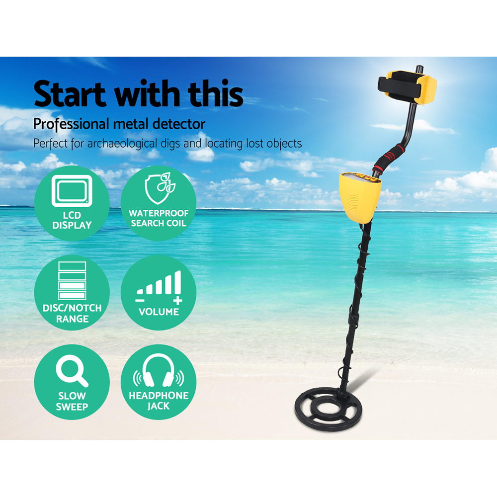 Metal Detector 180MM Deep Sensitive Waterproof Treasure Hunter Gold Digger Yellow Dropshipzone