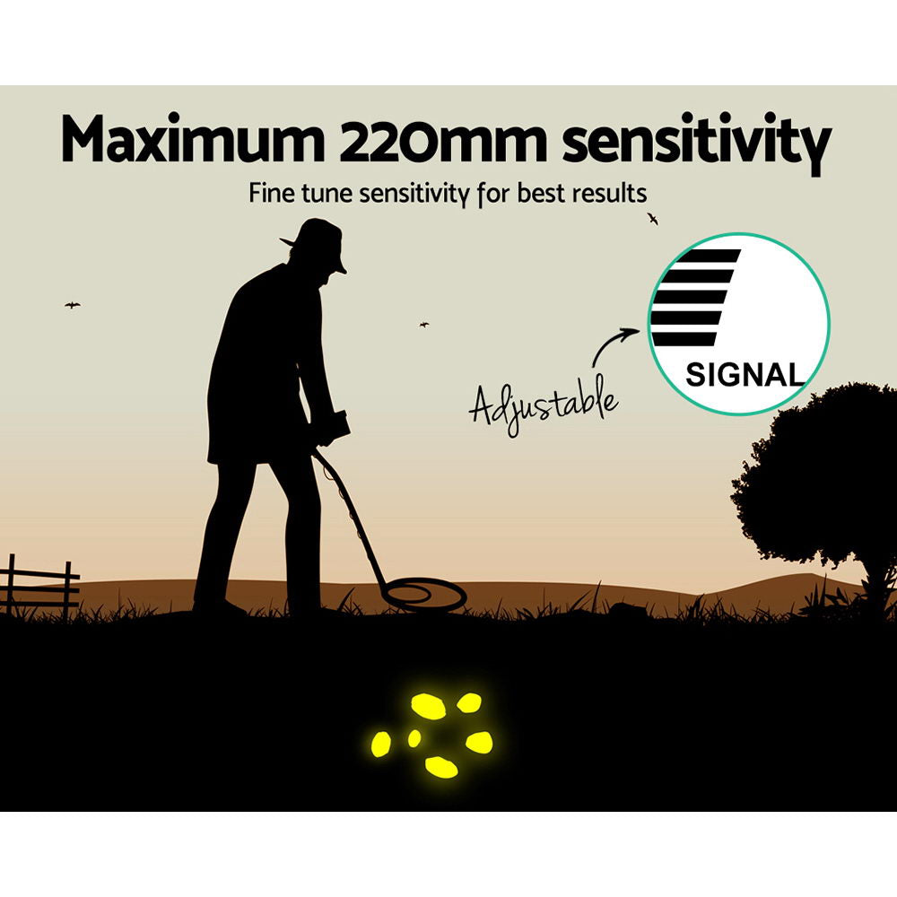 Metal Detector 220MM Deep Sensitive Waterproof Treasure Hunter Gold Digger Dropshipzone