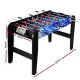4FT Soccer Table Foosball Football Game Home Family Party Gift Playroom Blue Dropshipzone