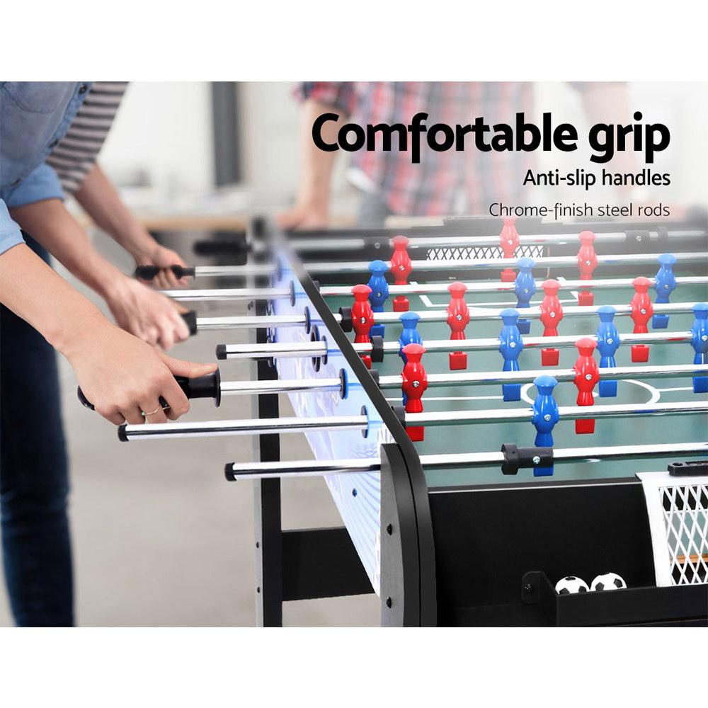 4FT Soccer Table Foosball Football Game Home Family Party Gift Playroom Blue Dropshipzone