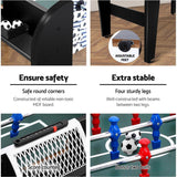 4FT Soccer Table Foosball Football Game Home Family Party Gift Playroom Blue Dropshipzone