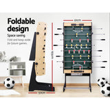 4FT Soccer Table Foosball Football Game Home Family Party Gift Playroom Foldable Dropshipzone