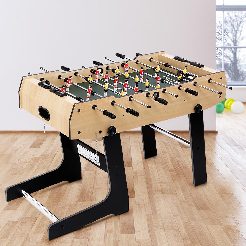 4FT Soccer Table Foosball Football Game Home Family Party Gift Playroom Foldable Dropshipzone
