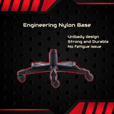 Gaming Chair Racer Recliner Large Black Red Dropshipzone