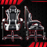 Gaming Chair Racer Recliner Large Black Red Dropshipzone