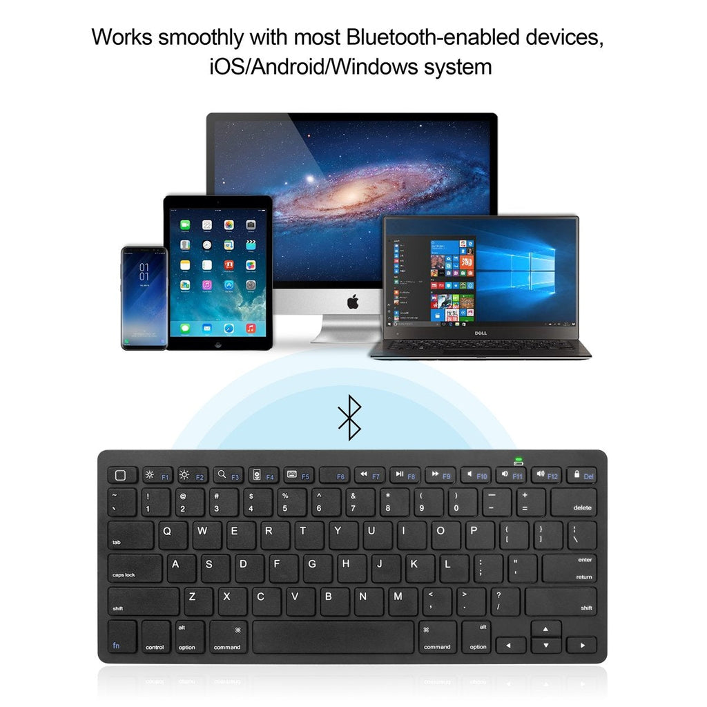 Ultra Slim Wireless Bluetooth Keyboard Dropshipzone