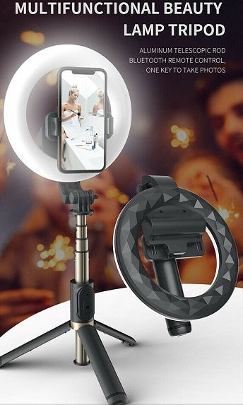 Bluetooth Ring Light Selfie Stick  + Tripod Dropshipzone
