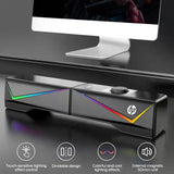 HP DHE-6005 Wired RGB Gaming Surround Soundbar Stereo Speaker Dropshipzone