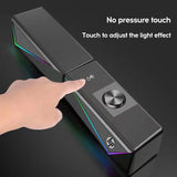 HP DHE-6005 Wired RGB Gaming Surround Soundbar Stereo Speaker Dropshipzone