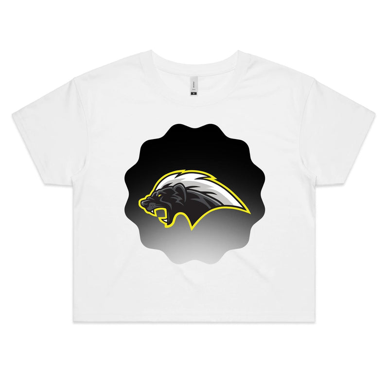 Honey Badger AS Colour Women's Crop Tee Ogo Merch