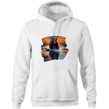 Water Bear AS Colour Stencil - Pocket Hoodie Sweatshirt