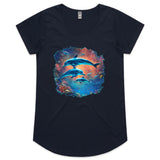 Dolphins AS Colour Mali - Womens Scoop Neck T-Shirt