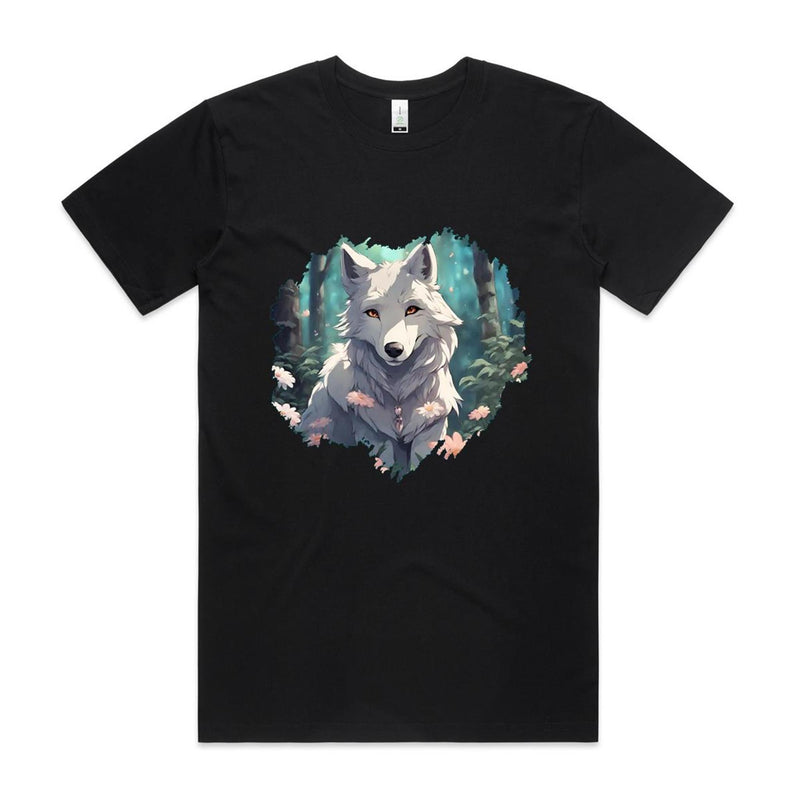 Wolf Print AS Colour Staple Organic Tee Ogo Merch