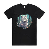 Wolf Print AS Colour Staple Organic Tee