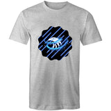 Blue Swirl Eagle AS Colour Staple - Mens T-Shirt