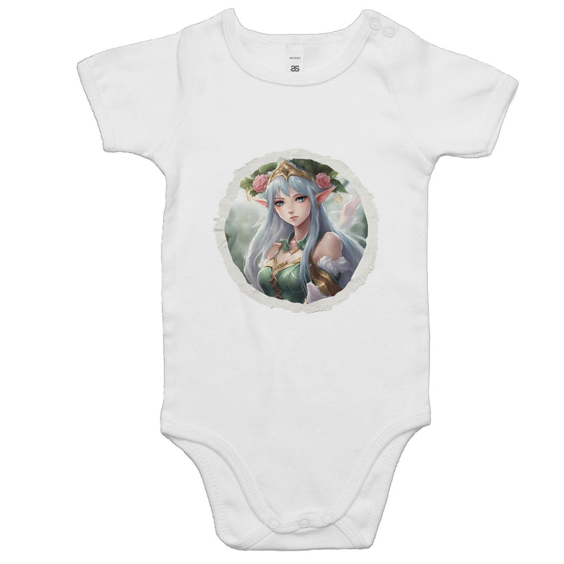 Framed Elf AS Colour Mini Me - Baby Onesie Romper Ogo Merch
