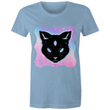 Psychic Cat AS Colour Women's Maple Tee