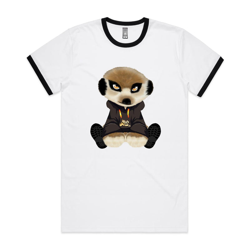 Meerkat in Hoodie AS Colour Staple Ringer Tee Ogo Merch