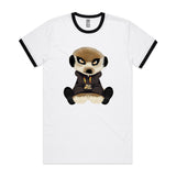 Meerkat in Hoodie AS Colour Staple Ringer Tee