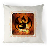 Volcanic Dragon 100% Linen Cushion Cover