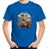 Viking Girl AS Colour Kids Youth T-Shirt