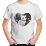 Cat in Heart AS Colour Kids Youth T-Shirt