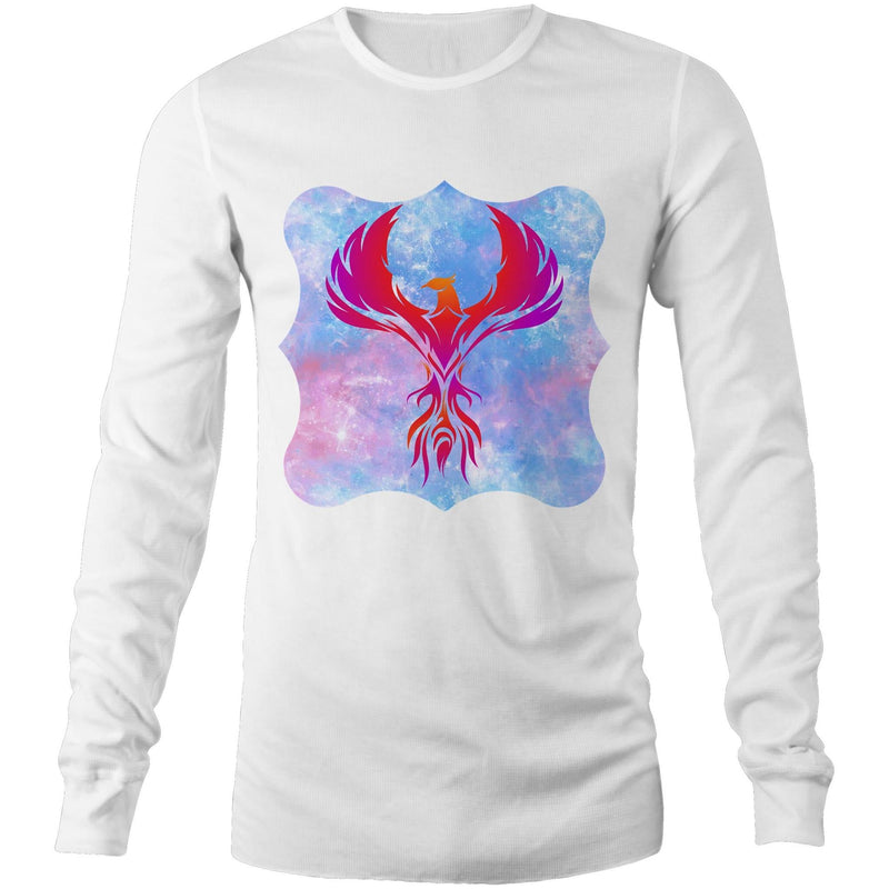 Red Phoenix Mens Long Sleeve TShirt Ogo Merch