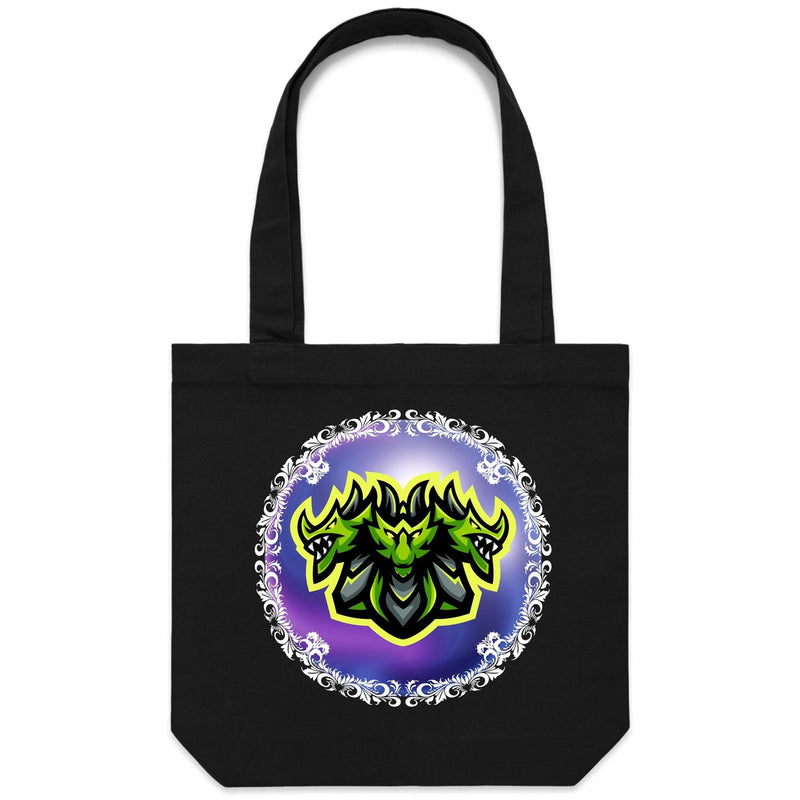 Green Hydra AS Colour Carrie Canvas Tote Bag Ogo Merch