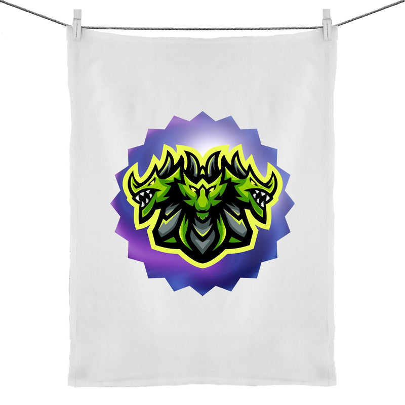 Green Hydra 50% Linen 50% Cotton Tea Towel Ogo Merch