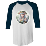 Framed Elf AS Colour Raglan - 3/4 Sleeve T-Shirt