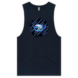 Blue Swirl Eagle AS Colour Barnard - Mens Tank Top Tee