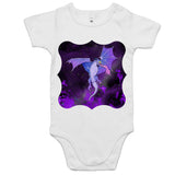 Purple Dragon AS Colour Mini Me Baby Onesie Romper