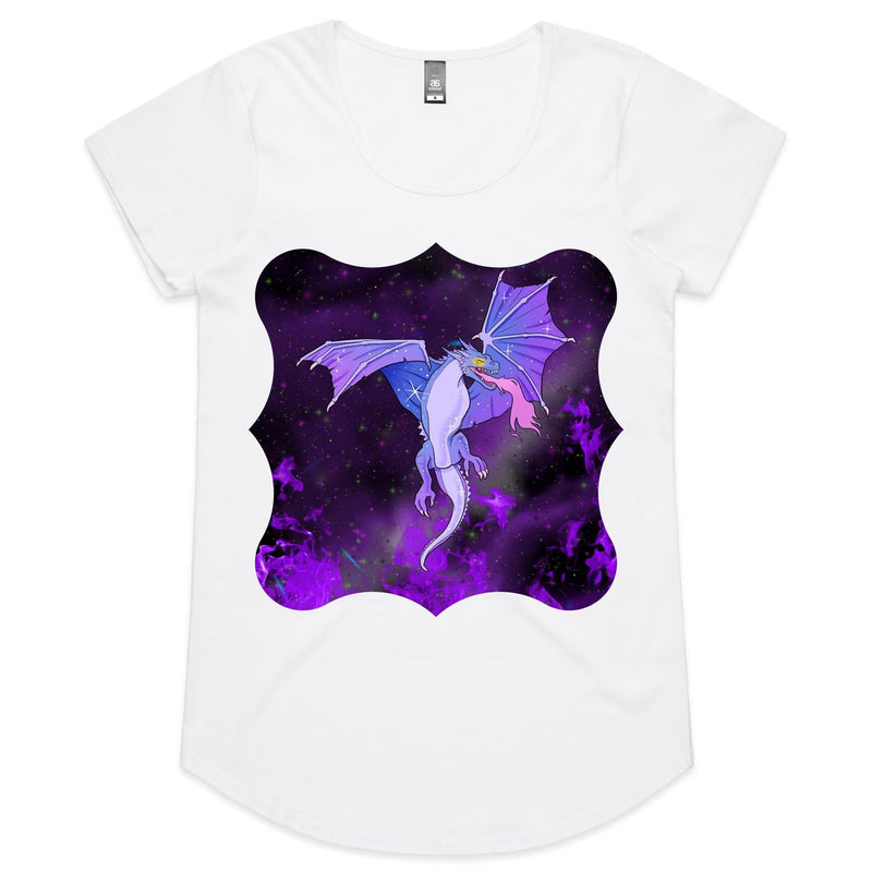 Purple Dragon AS Colour Mali Womens Scoop Neck TShirt Ogo Merch
