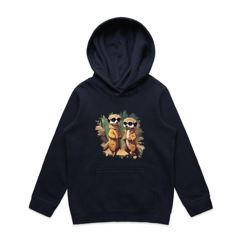 Cool Meerkats AS Colour - Youth Supply Hood Ogo Merch