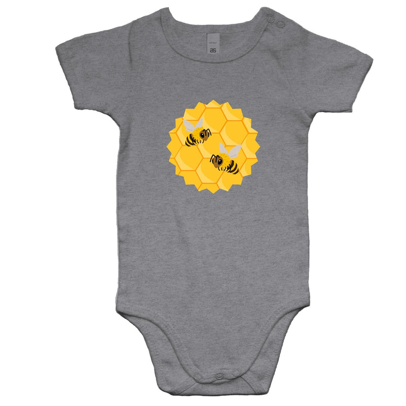 Bees AS Colour Mini Me - Baby Onesie Romper Ogo Merch