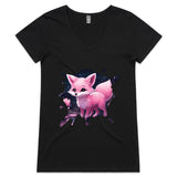 Fox AS Colour Bevel - Womens V-Neck T-Shirt