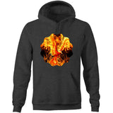 Flaming Phoenix AS Colour Stencil Pocket Hoodie Sweatshirt