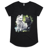 Two Wolves AS Colour Mali - Womens Scoop Neck T-Shirt